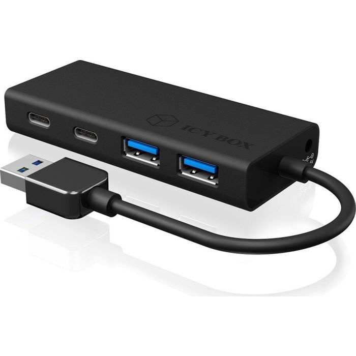 IcyBox IB-HUB1426-U3 4-portni Hub s priključkom USB-A in USB-C 3.2 - slika 2