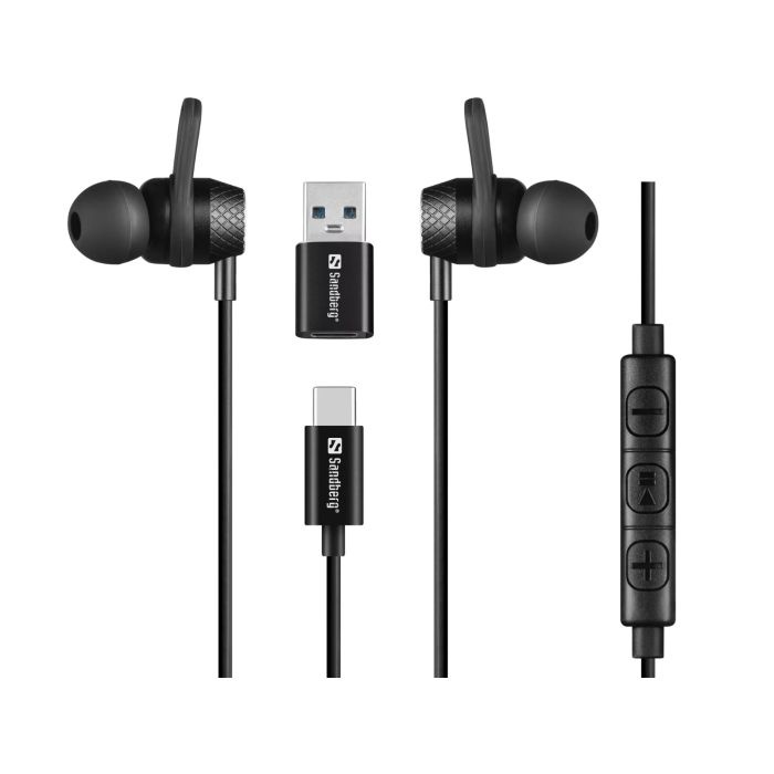 Sandberg USB-C/A In-Earset with Line-Mic žične slušalke z mikrofonom - slika 2