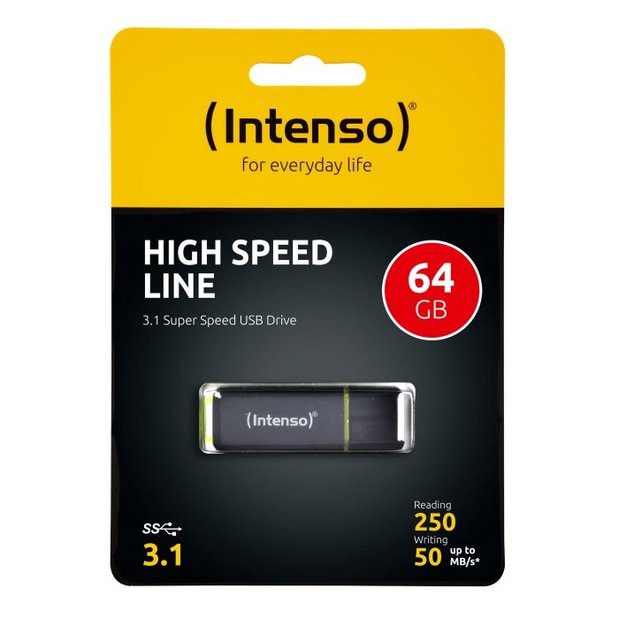 Intenso 64GB High Speed Line 250/50 MB/s USB 3.1 spominski ključek - slika 3