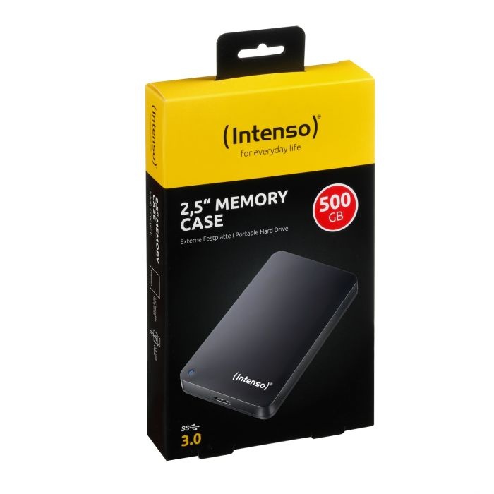 Intenso zunanji disk 500GB 2,5 Memory Case USB 3.0 - Črn - slika 3