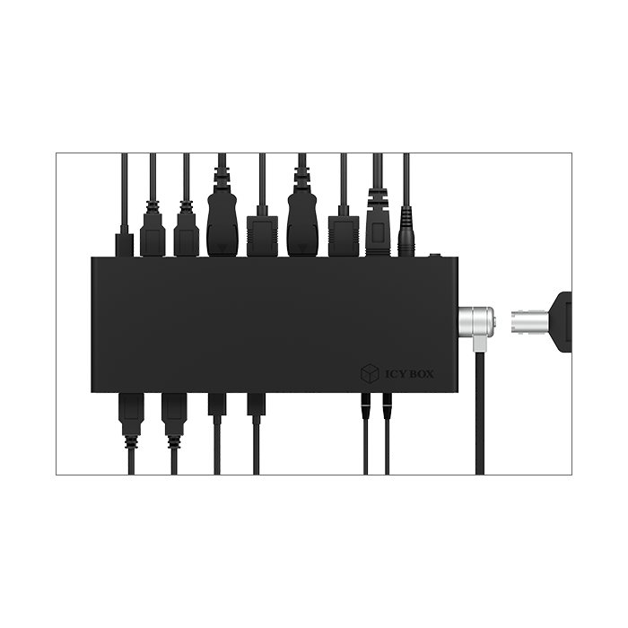 IcyBox IB-DK2245AC Docking USB-C priklopna postaja z dvojnim video priključkom - slika 4