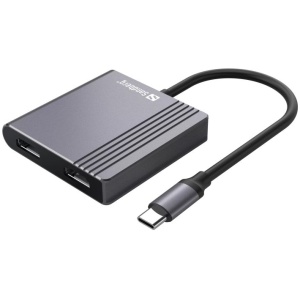 Sandberg USB-C 2xHDMI+USB+PD priklopna postaja