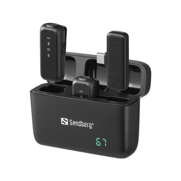Sandberg Streamer USB-C Wireless Mic x2 brezžični mikrofon set