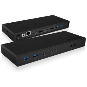 IcyBox IB-DK2245AC Docking USB-C priklopna postaja z dvojnim video priključkom