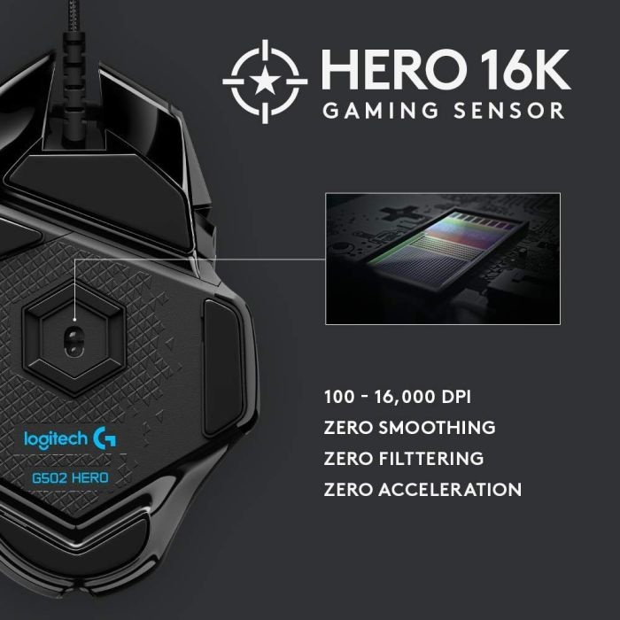 Logitech Gaming miška G502 Hero LED - slika 2