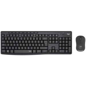 Logitech tipkovnica +miška brezžična Desktop MK295 SLO - grafitna barva SLO