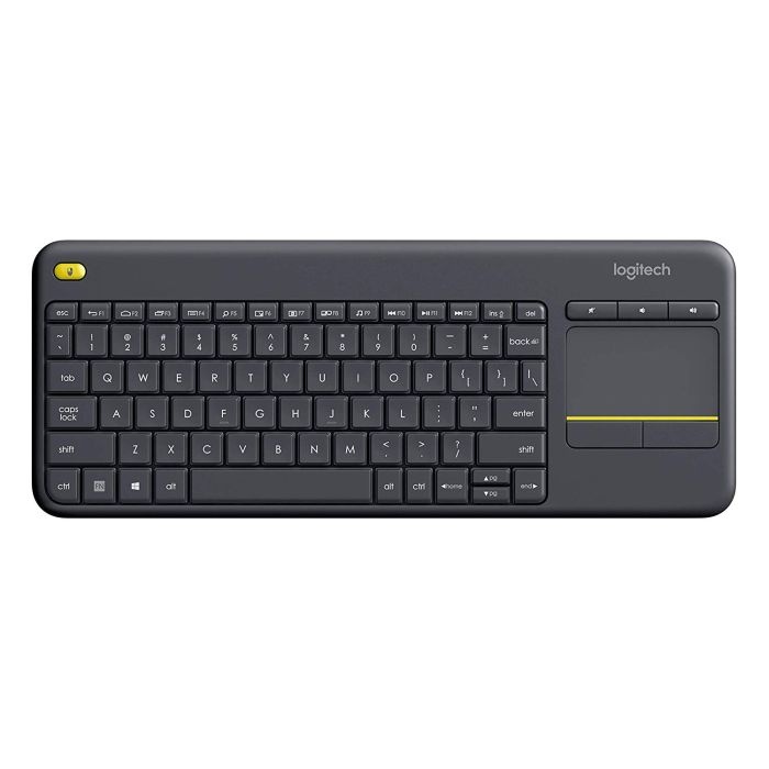 Brezžična tipkovnica Logitech K400 Plus Wireless Touch črna (Unifying