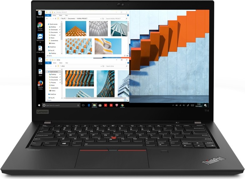 Intel® Core™ i5-1145G7 / 2,6 GHz / Quad-Core (4C/8T) / Turbo Speed 4,4 GHz, 16 GB DDR4 SODIMM, 256 GB NVMe SSD, 35,6 cm (14,0″), Matiran (AntiGlare, matt), FHD / 1920 x 1080, Intel® Iris® Xe Graphics, HDMI, USB-C, Thunderbolt, 2x USB, bluetooth, No OS Installed - Win10P COA