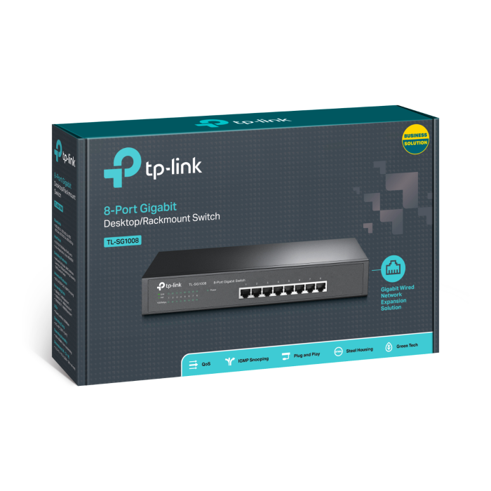 TP-LINK TL-SG1008 8-port Gigabit Desktop/Rackmount stikalo - slika 2