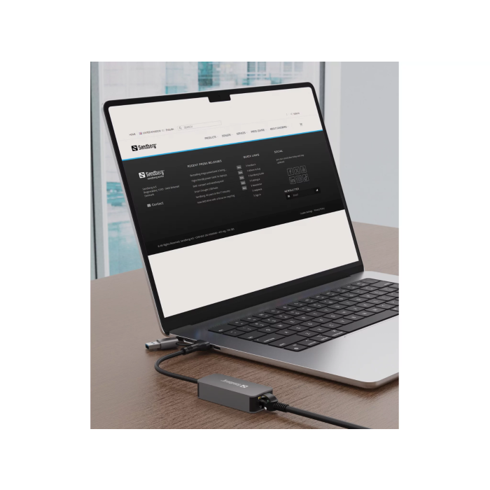 Sandberg USB-C/A 2.5 GbE RJ45 Adapter - slika 3