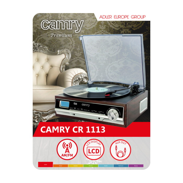Vintage gramofon AUX/FM - slika 4