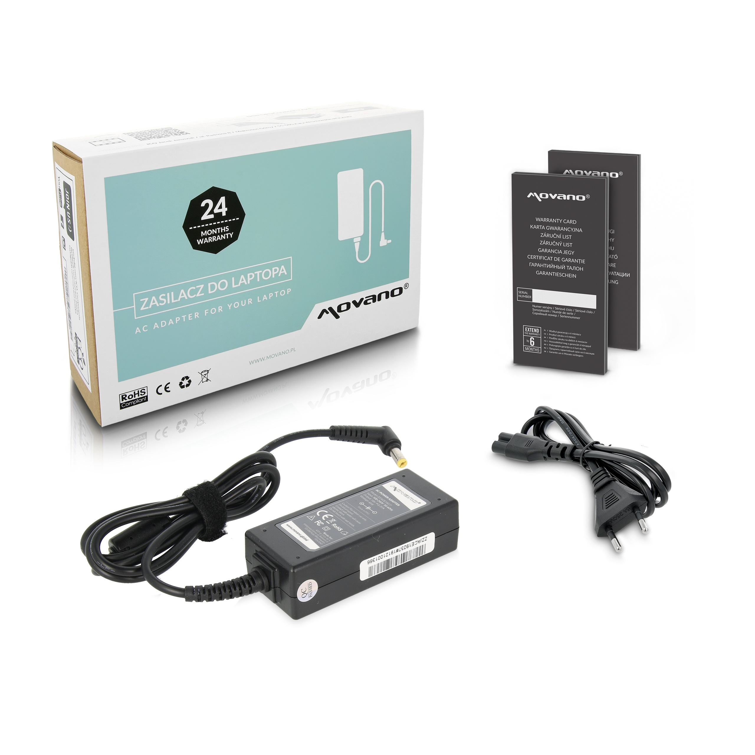 Polnilec za prenosnike Acer, 45W / 19V / 2,37A / 5,5mm x 1,7mm - slika 2