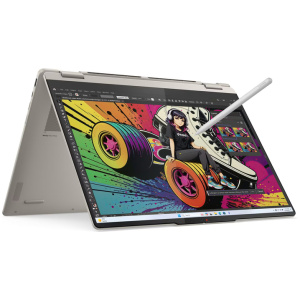 AMD Ryzen AI 7 350 (2 - 5 GHz), 16 GB LPDDR5X-7500 (soldered), SSD 512 GB M.2 PCIe NVMe, 40,6 cm (16″) 2.8K (2880 x 1800) Touchscreen OLED 120 Hz, AMD Radeon 860M (IGP), HDMI 2.1, 1x USB-C 3.2 Gen2 (DP 1.4 - 10 Gbps), 1x USB-C 3.2 Gen2 (DP 2.1 UHBR10 - 10 Gbps), 1x USB-A 3.2 Gen1 (5Gbps), Wi-Fi 7 (2x2), Bluetooth 5.4, Webcam, microSD CardReader, Backlit Kbd., 65W USB-C PD Adapter, Microsoft Windows 11 Home (64-bit)