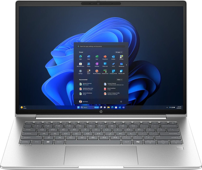 Intel Core Ultra 7 255U (2,0 GHz), 35,6 cm (14,0″) WUXGA (1920x1200) UWVA LED IPS 60 Hz, 16 GB DDR5-5600, SSD 512 GB M.2 PCIe NVMe, Intel Xe-LPG+ Graphics (IGP), HDMI 2.1, 2x USB-C 3.2 Gen2x2 (20Gbps - DisplayPort), 2x USB-A 3.2 Gen1 (5Gbps), Wi-Fi 6 (2x2), Bluetooth 5.4, Webcam, Fingerprint, Backlit Kbd., Microsoft Windows 11 Pro (64-bit)