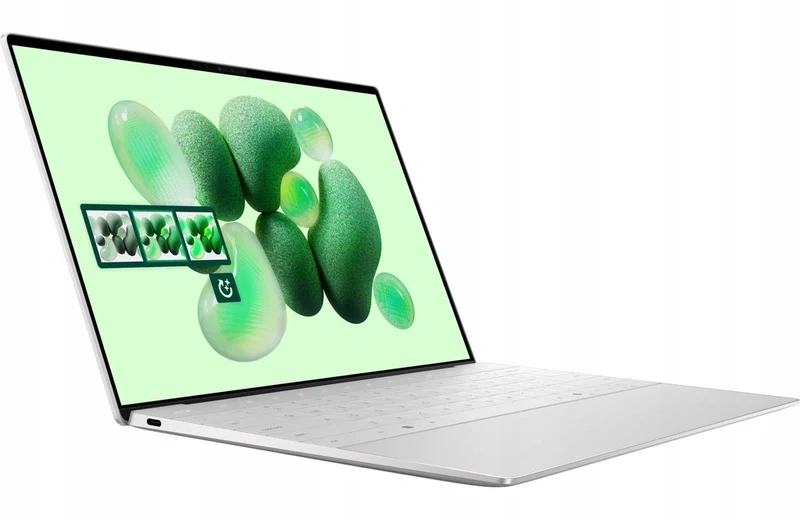 Intel® Core™ Ultra 7 258V / 3,3 GHz / Octa-Core (8C/8T) / Turbo Speed 4,8 GHz, 32 GB LPDDR5 ONBOARD, 1 TB NVMe SSD, 33,8 cm (13,3″), Sijajni (BrightView, gloss), 2.8K / 2880 x 1800, Intel, Thunderbolt, Backlit keyboard, bluetooth, Microsoft Windows 11 Home (64-bit), Manjša udrtina na robu prenosnika, levo spredaj.