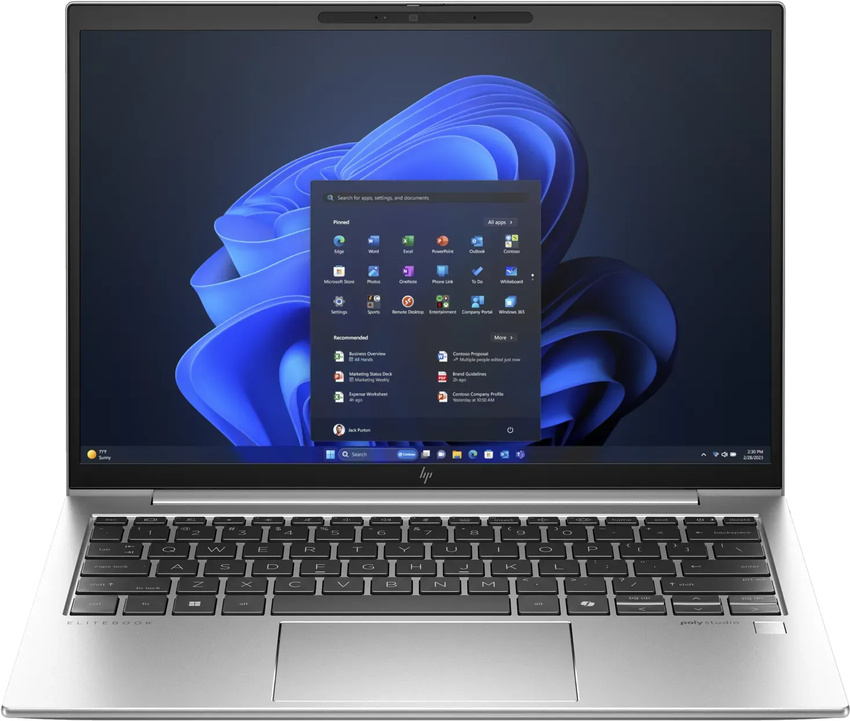 Intel Core Ultra 7 156U (1,7 GHz), 16 GB DDR5x-7500, 35,6 cm (13,3") WUXGA (1920x1200) AG LED, SSD 512 GB M.2 PCIe NVMe, Intel Graphics (IGP), HDMI 2.1, 2x Thunderbolt 4 (USB-C/DisplayPort - 40Gpbs), 2x USB-A 3.2 Gen1 (5Gbps), Wi-Fi 6E AX211, Bluetooth 5.3, HP 4000 4G WWAN, Webcam, Backlit kbd., Microsoft Windows 11 Pro (64-bit)