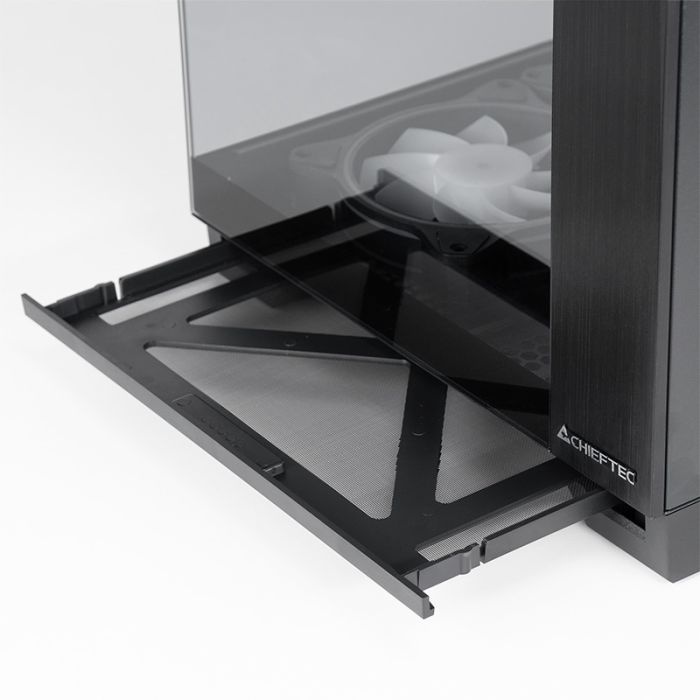 Chieftec VISIO USB3.2 Gen2 ATX ohišje, črno - slika 4