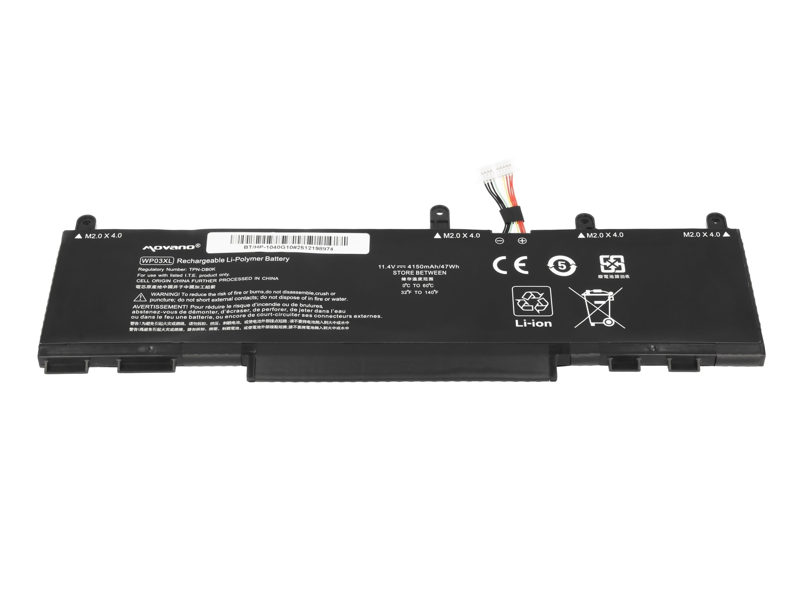 Baterija za HP Elitebook 1040 G9 / 1040 G10 / 830 G9 / 830 G10, WP03XL, Tip 1, 4150 mAh - slika 3