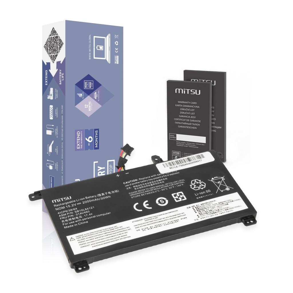 Baterija za Lenovo Thinkpad T570 / T580 / P51S / P52S, notranja, 2000 mAh - slika 6