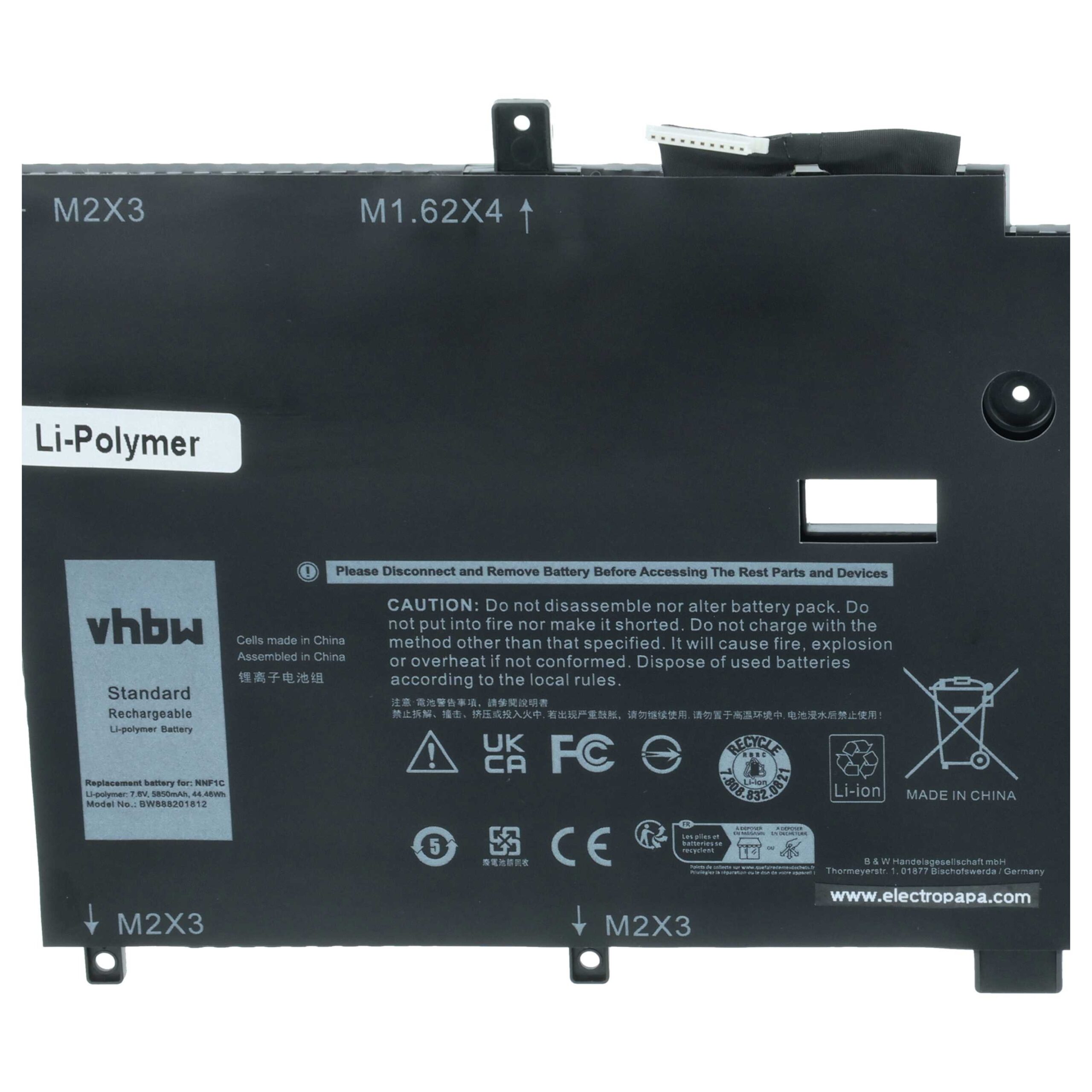 Baterija za Dell XPS 13 9365, 5850 mAh - slika 6