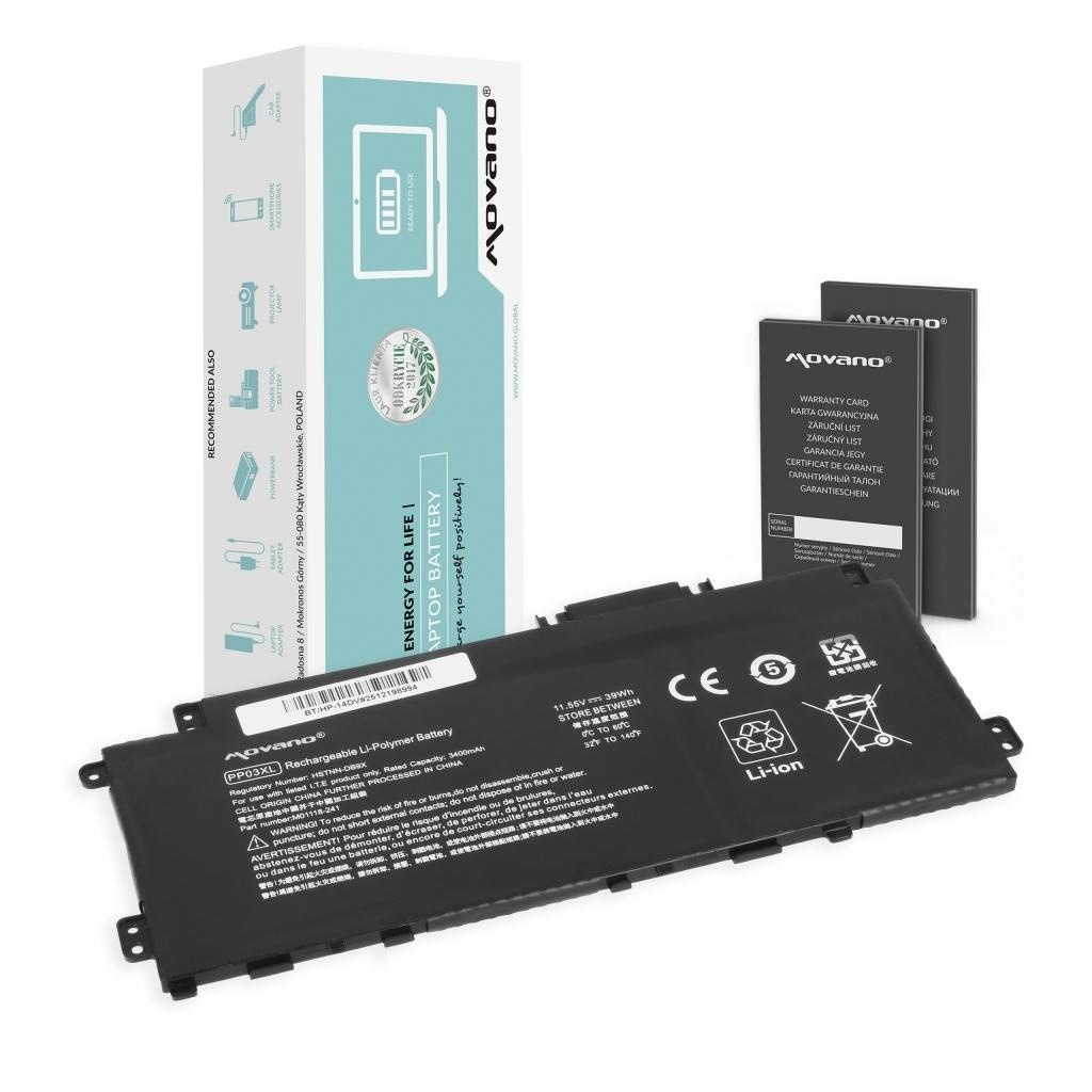 Baterija za HP Pavilion 13-BB / 14-DV / 15-EH, PP03XL, 3400 mAh - slika 6