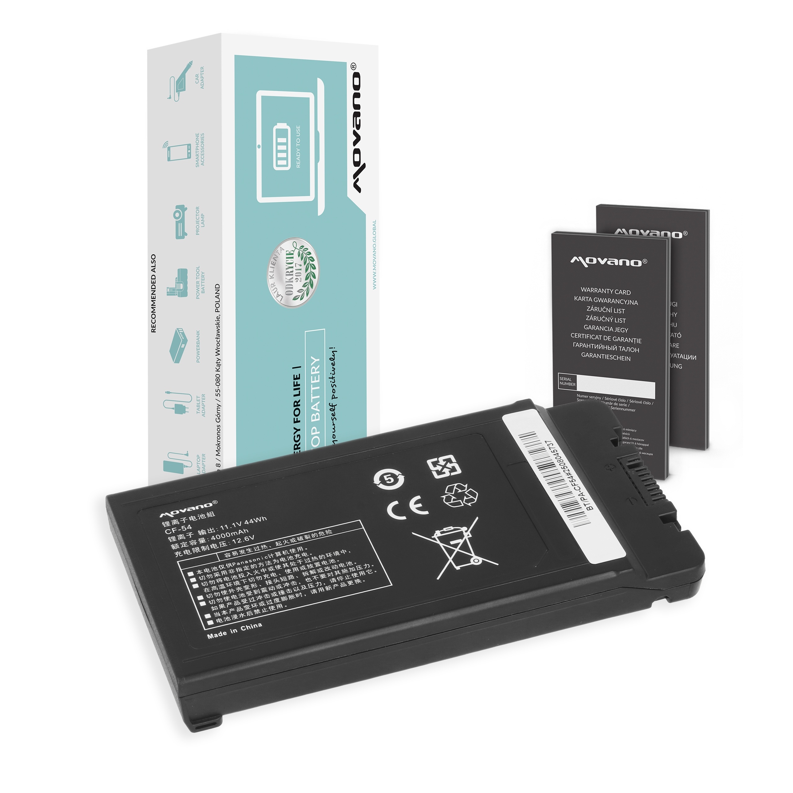 Baterija za Panasonic Toughbook CF-54, 4000 mAh - slika 6