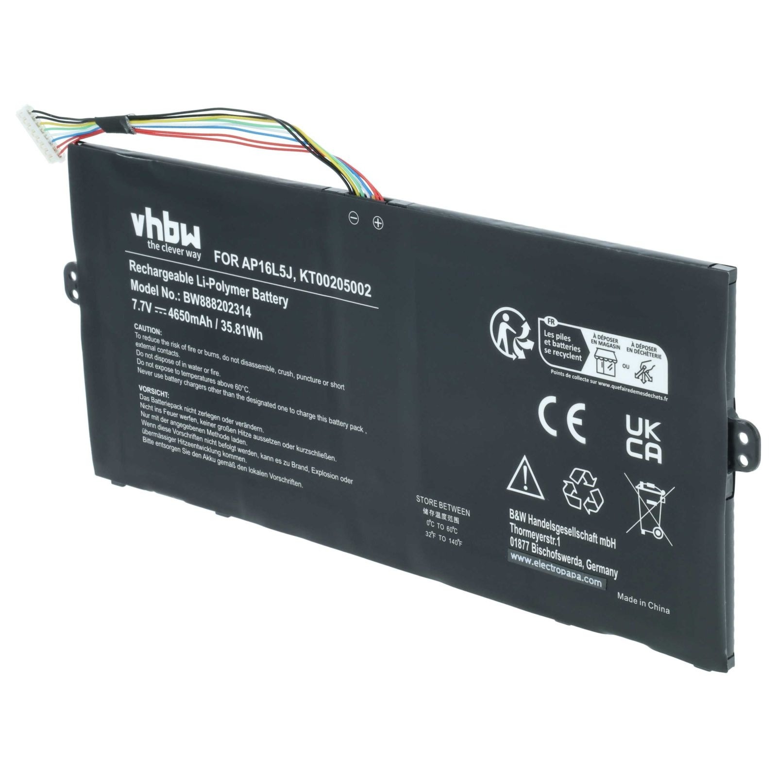 Baterija za Acer Swift 5 SF514 / Spin 1 SP111, AP16L5J, 4650 mAh - slika 7