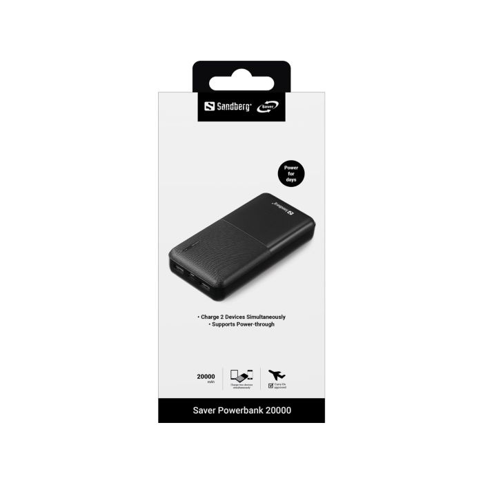 Sandberg Saver Powerbank 20000 mAh prenosna baterija - slika 3
