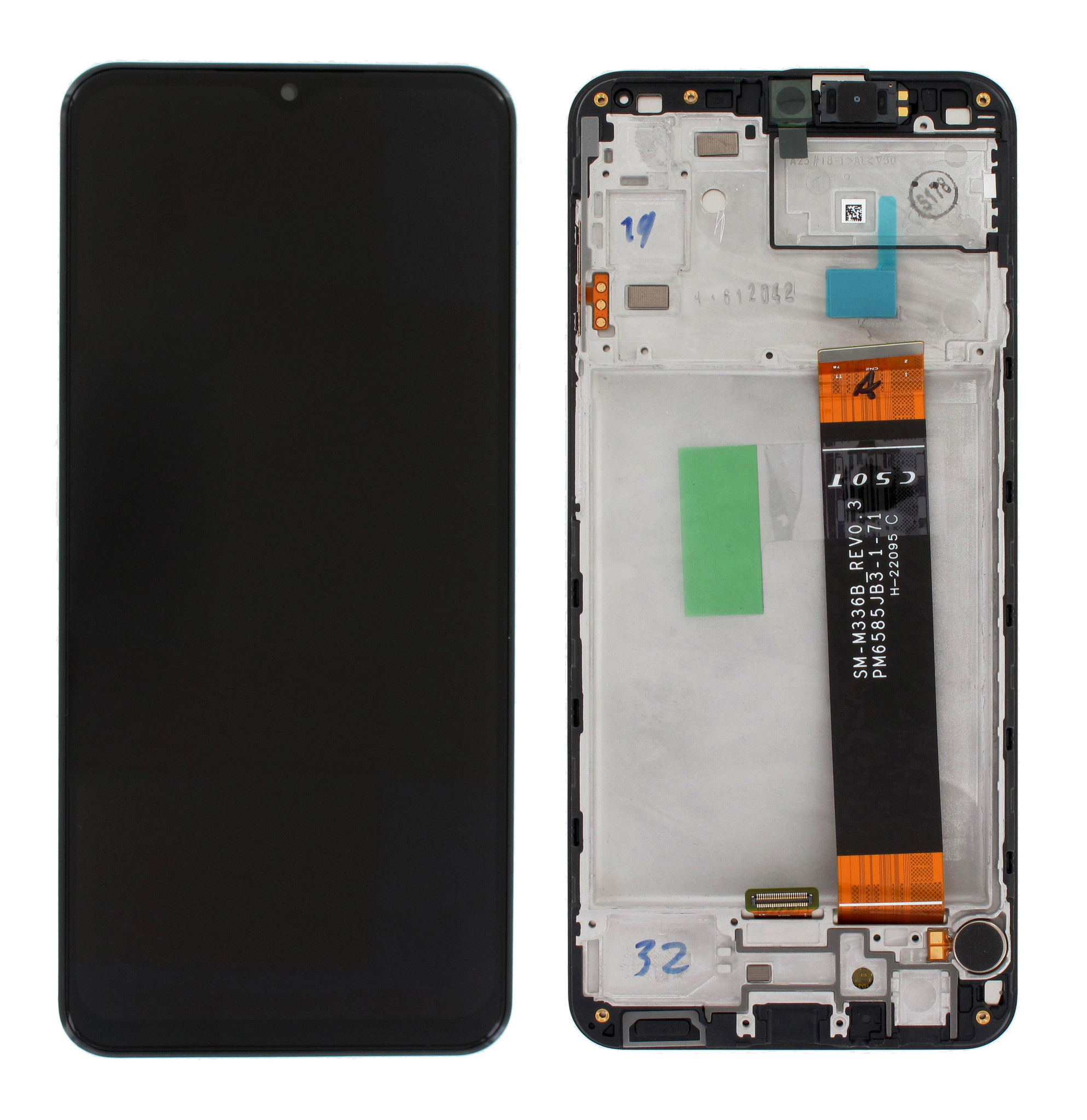 Steklo in LCD zaslon za Samsung Galaxy A23 / SM-A235, originalno, črno - slika 2