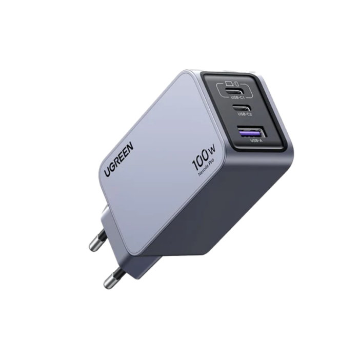 Ugreen Nexode Pro 100W 3-Portni GaN USB polnilec s priloženim 1,5M 100W USB-C polnilnim kablom - slika 3