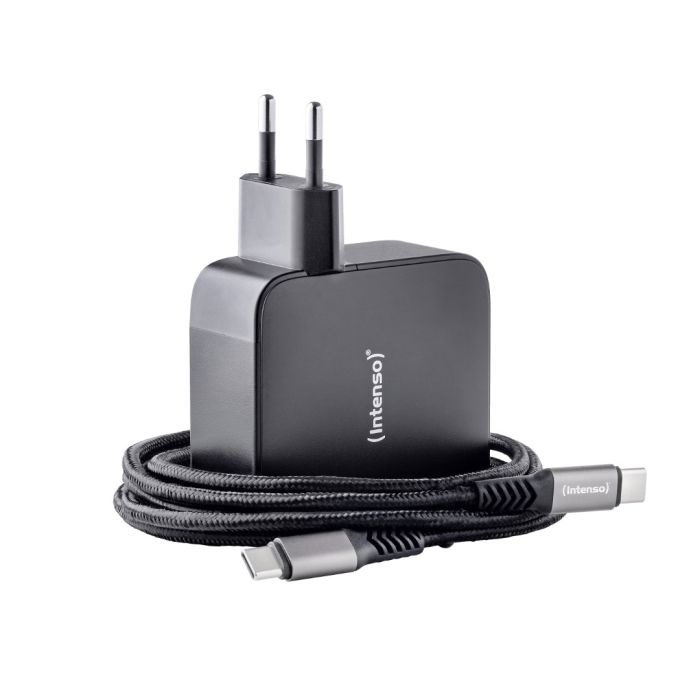 Intenso 140W GaN napajalnik s priključkom 3xUSB-C in 1xUSB-A ter priloženim 2M 200W USB-C kablom - slika 4