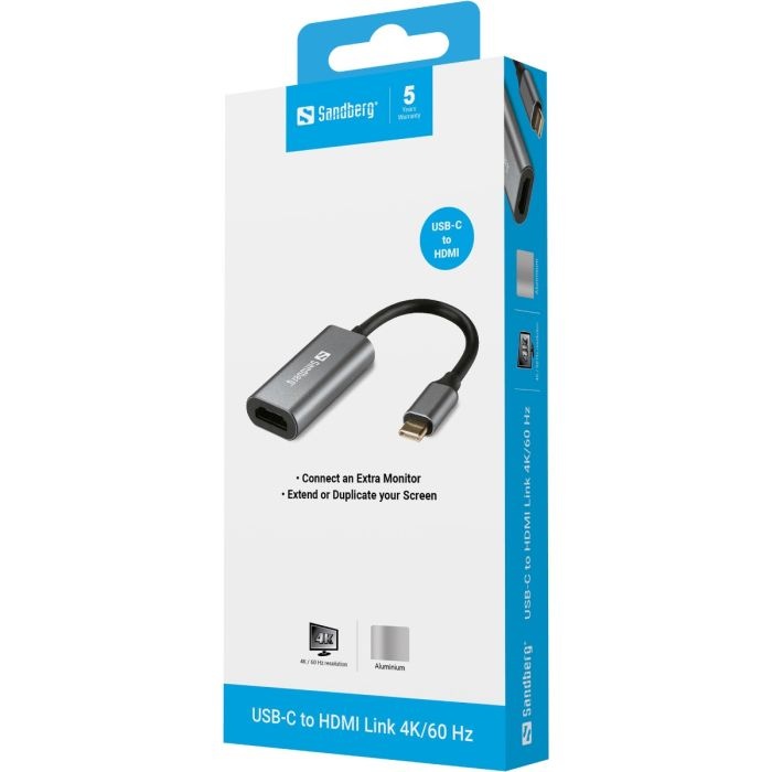 Sandberg USB-C na HDMI Link 4K/60 Hz vmesnik - slika 3