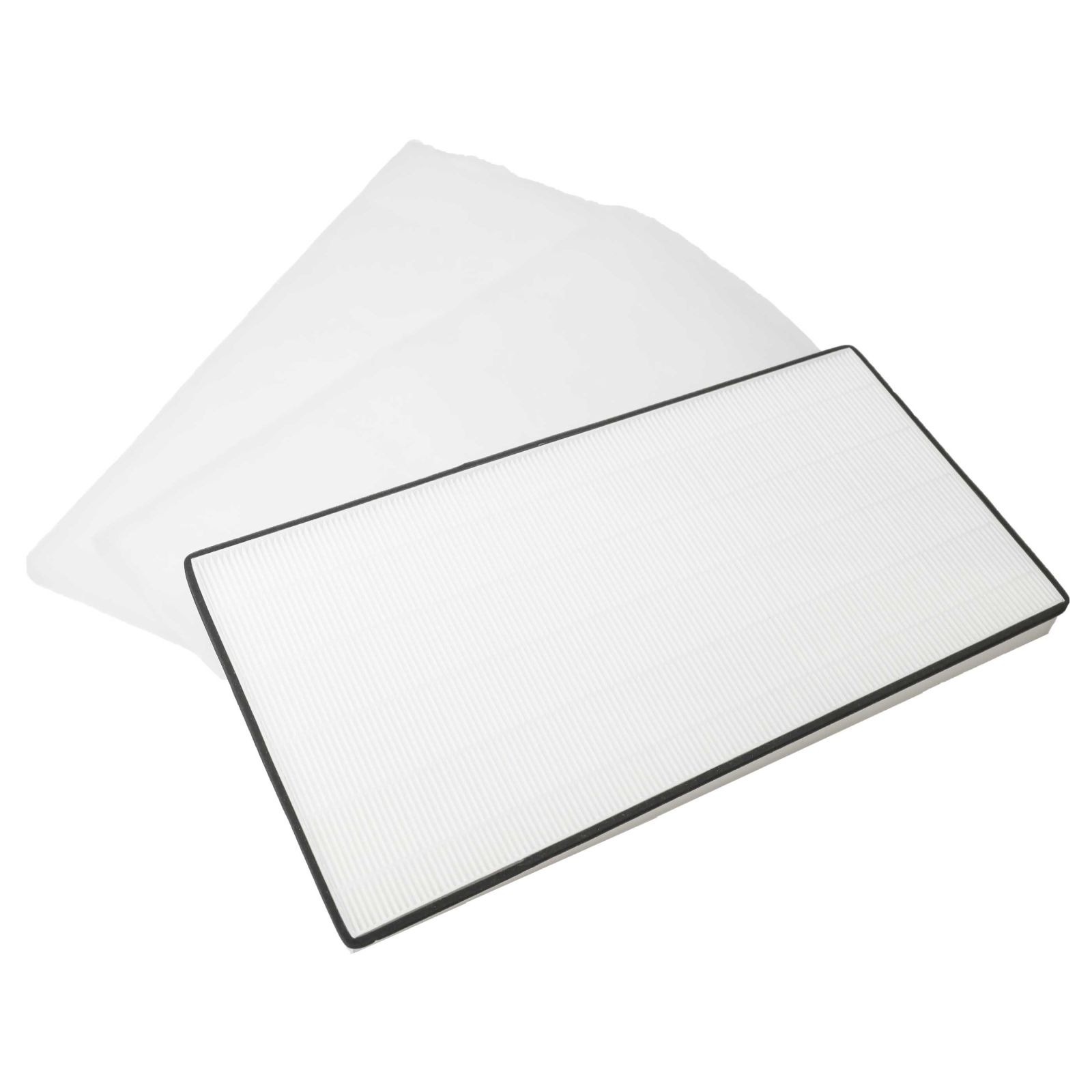 Nadomestni filter za čistilnike zraka Vallox. Vsebina kompleta:2 x filter G4 (57,5 cm x 29,5 cm x 8,5 cm)1 x filter F7 (57,5 cm x 29,5 cm x 8,5 cm)Originalne oznake:145010511616Primerno za:Vallox:ValloPlus 450 SC, ValloPlus 450 SE, ValloPlus 450 MVValloPlus 500 SC, ValloPlus 500 SE, ValloPlus 500 MVLastnosti:Proizvajalec: VHBW