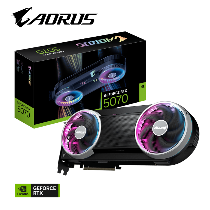 Grafična kartica GIGABYTE AORUS GeForce RTX 5070 INFINITY 12G