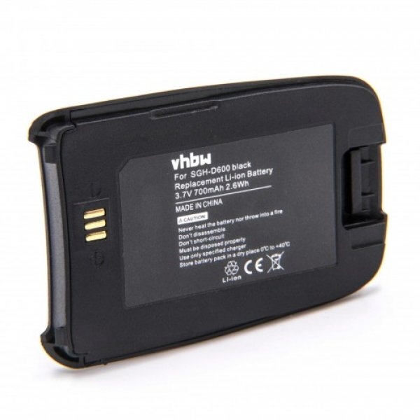 Baterija za Samsung SGH-D600, črna, 700 mAh - slika 2