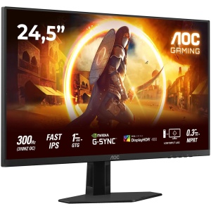 60,96 cm (24"), FHD / 1920 x 1080, 310 Hz, 5 ms, 1000:1, 400 cd/m², 178°/178°, Matiran, 2x HDMI, 1x DisplayPort, 1x Audio, Mrtev piksel na ekranu