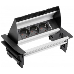 GTV vgradna vtičnica za pisarne 3x220V | E-specialisti.si