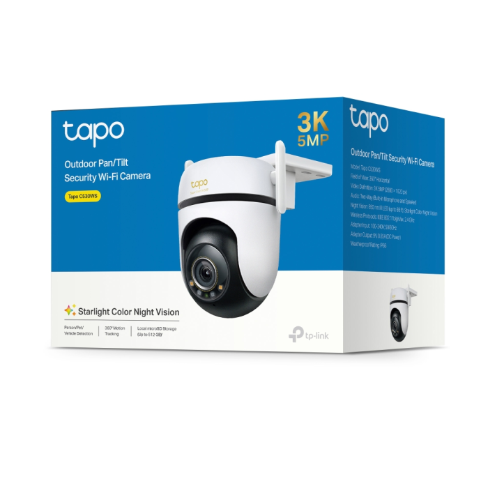 TP-LINK Tapo C530WS 3K 5MP 360° Pan/Tilt zunanja Wi-Fi varnostna kamera - slika 3