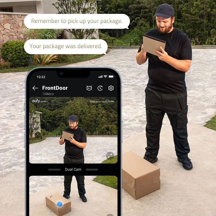 Anker Eufy Security video zvonec z dvojno kamero 2K - z bazno postajo HomeBase 2 - slika 4