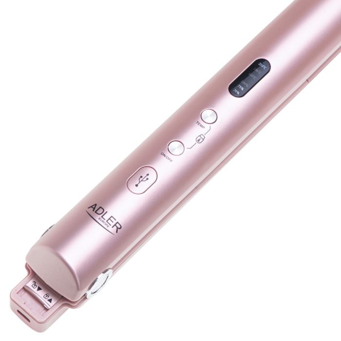 Adler Brezžični potovalni likalnik las USB-C 160/190/220°C pink - slika 4