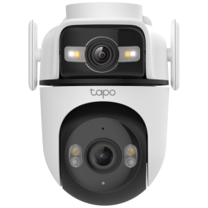 TP-LINK Tapo C545D dvojna 2K zunanja PTZ Wi-Fi kamera z AI | E-specialisti.si