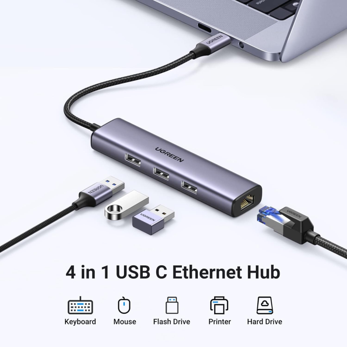 Ugreen 4 v 1 USB-C Hub - slika 2