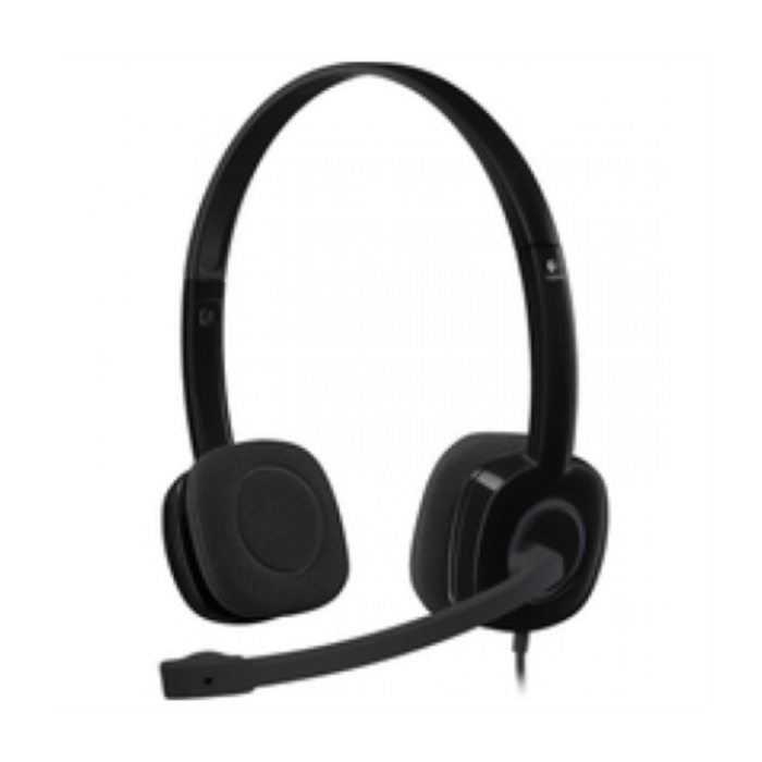 Logitech H151 slušalke stereo z mikrofonom - črne - slika 2