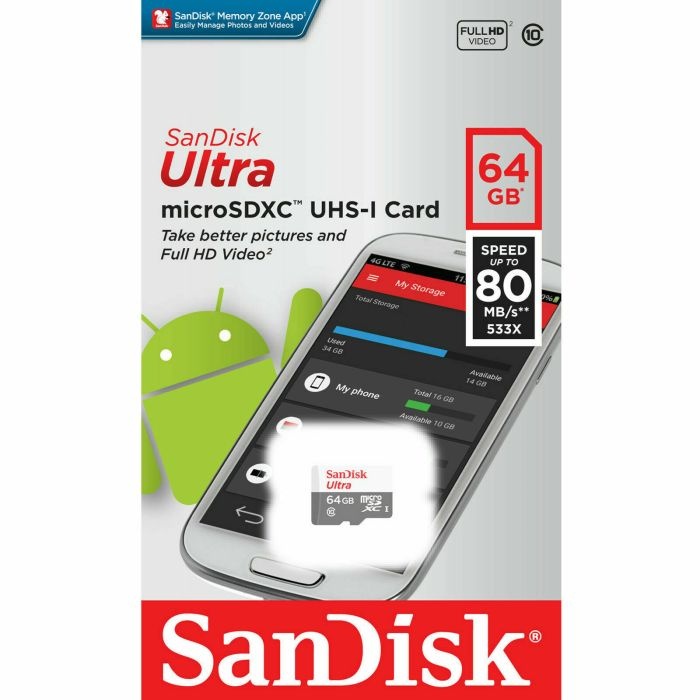 SanDisk 64GB Ultra microSDXC 100MB/s Class 10 UHS-I - slika 2
