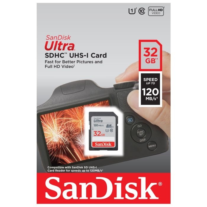 SanDisk Ultra 32GB SDHC spominska kartica 120MB/s - slika 2