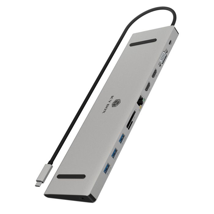 IcyBox IB-DK2106A-CPD priklopna postaja s Power Delivery 100W