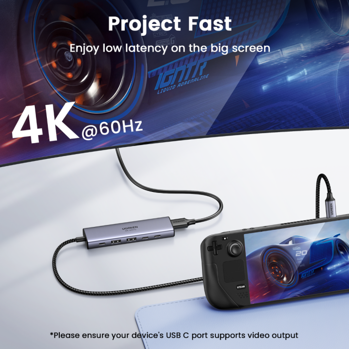 Ugreen 6v1 priklopna postaja s 100W PD USB-C vhodom - slika 3