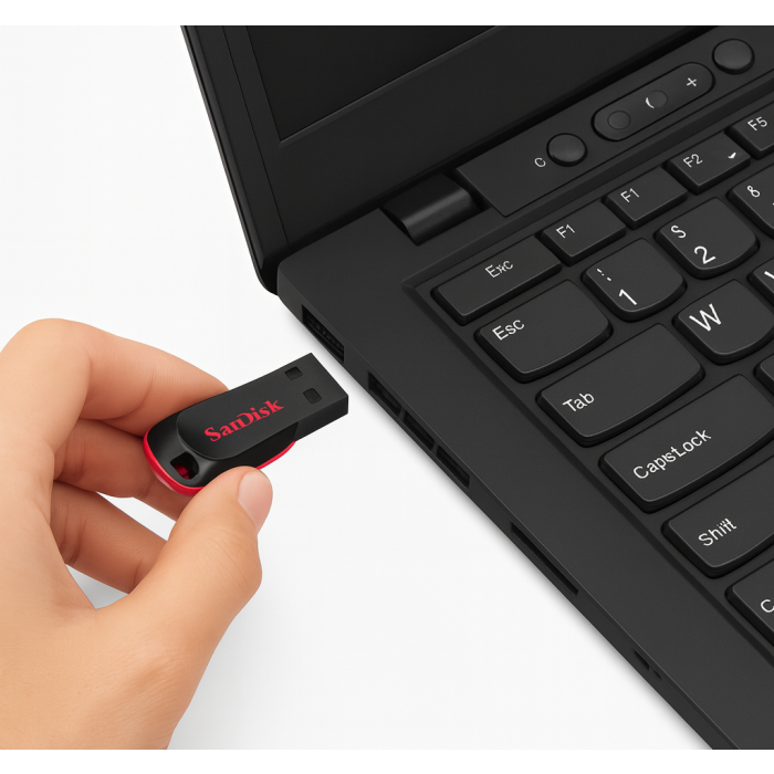 SanDisk 64GB Cruzer Blade USB-A 2.0 USB ključ (rdeč) - slika 4