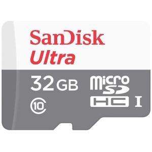 SanDisk 32GB Ultra microSDHC + SD Adapter 100MB/s Class 10 UHS-I