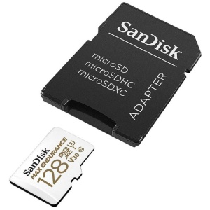 SanDisk 128GB MAX ENDURANCE microSD spominska kartica z adapterjem